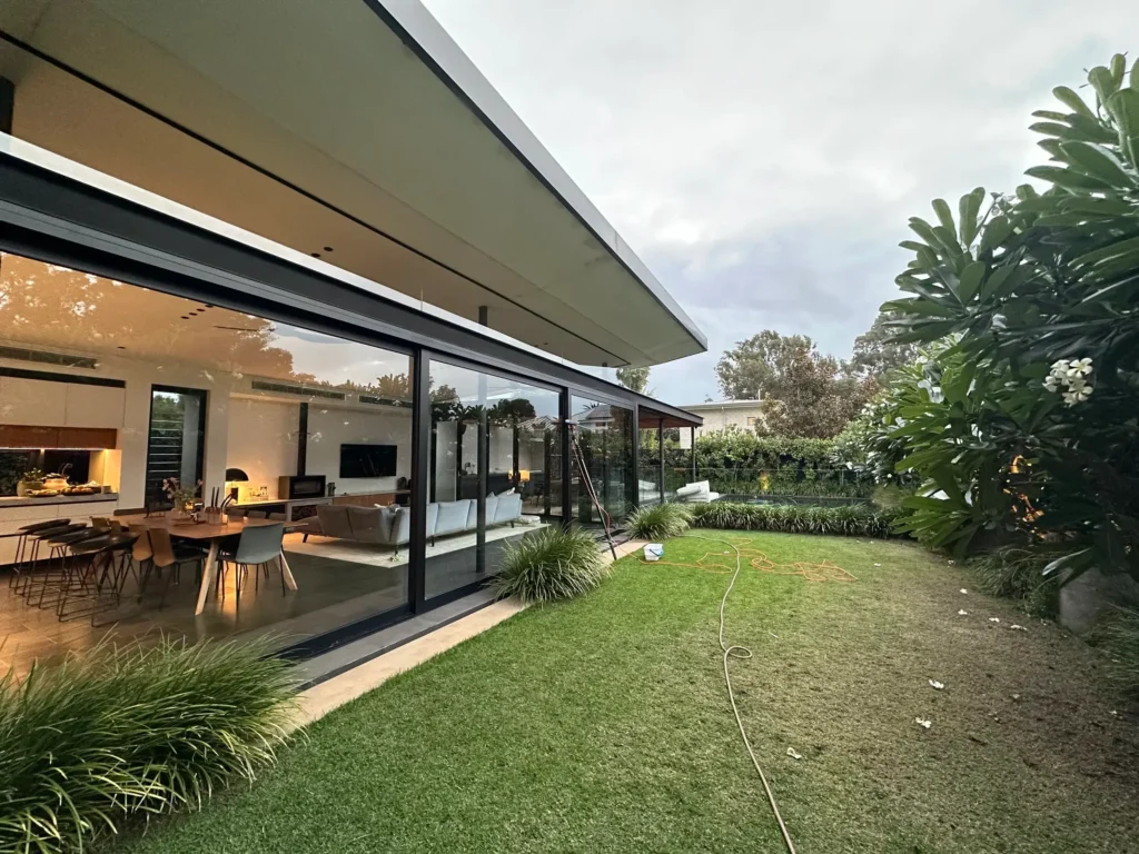 Residential window cleaning at a Cottesloe home, Perth